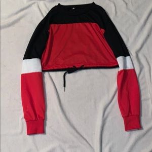 cropped sweatshirt